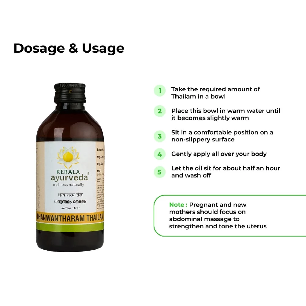 Kerala Ayurveda Dhanwantharam Thailam, 200 ml-5.webp